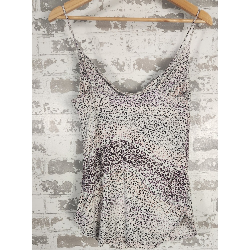 Vestitch Animal Print Cami Top Sleeveless Cowl Neck Casual Cute Size S